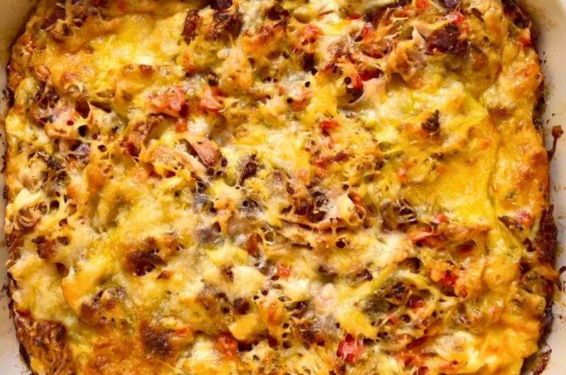Leftover Turkey Breakfast Strata