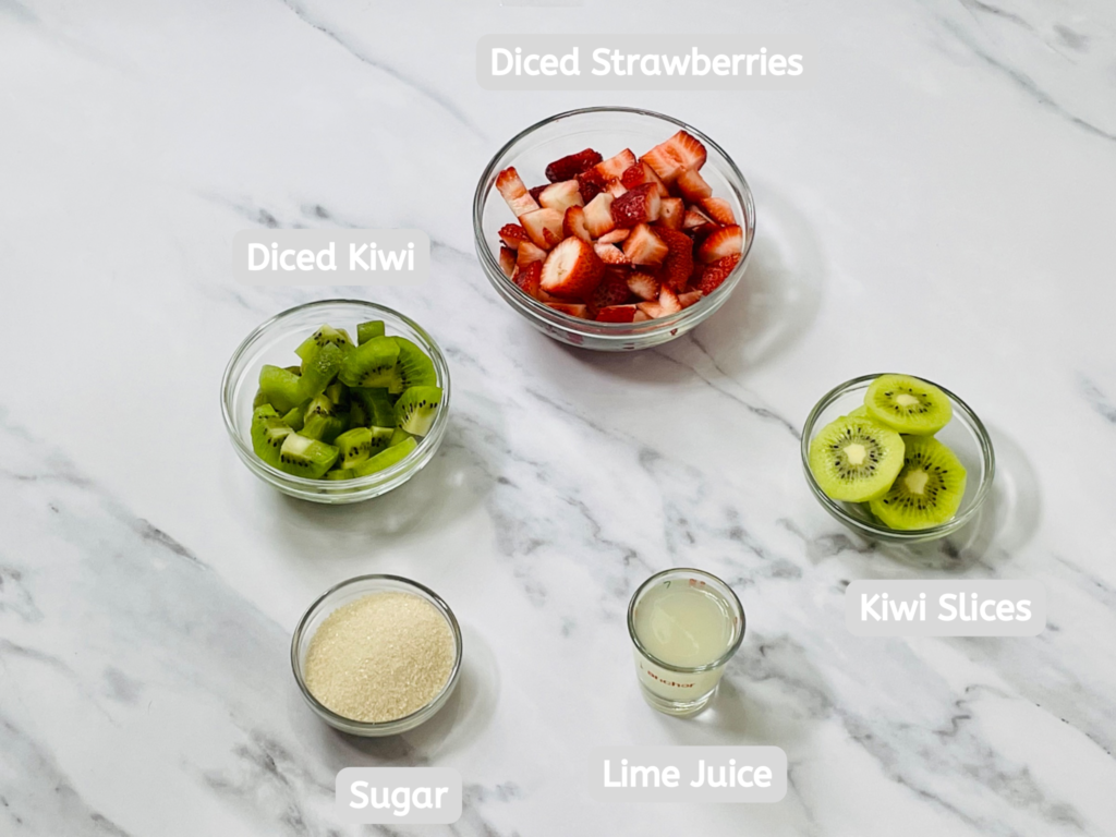 Strawberry Kiwi Popsicle Ingredients