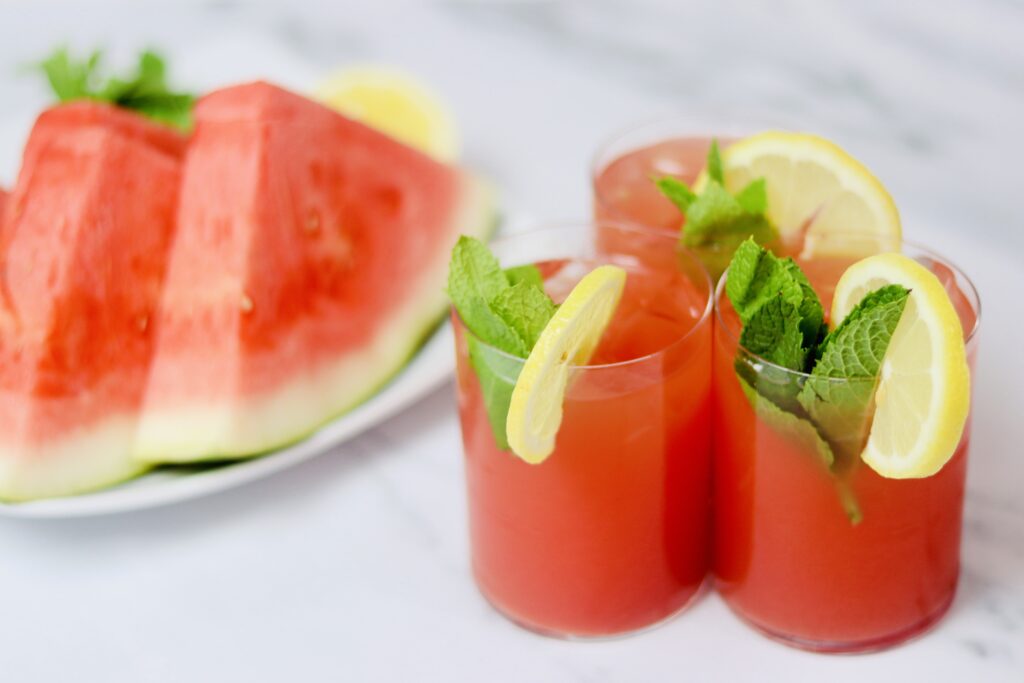 Easy Watermelon Mint Lemonade