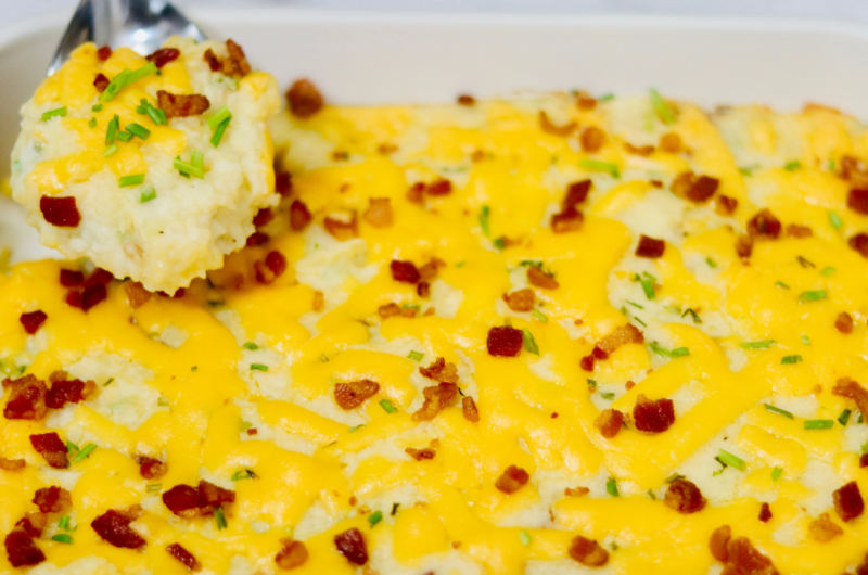 Twice Baked Mashed Potatoes