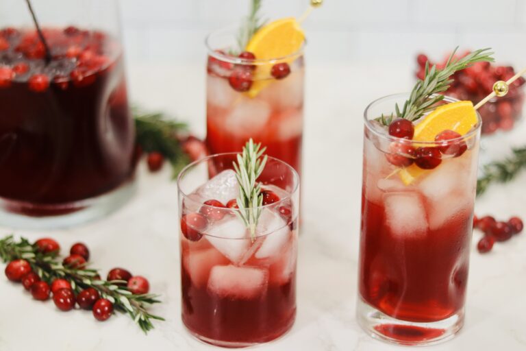 Easy Cranberry Pomegranate Mocktails recipe