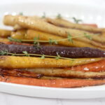 Roasted Carrots With Whiskey Maple Glaze