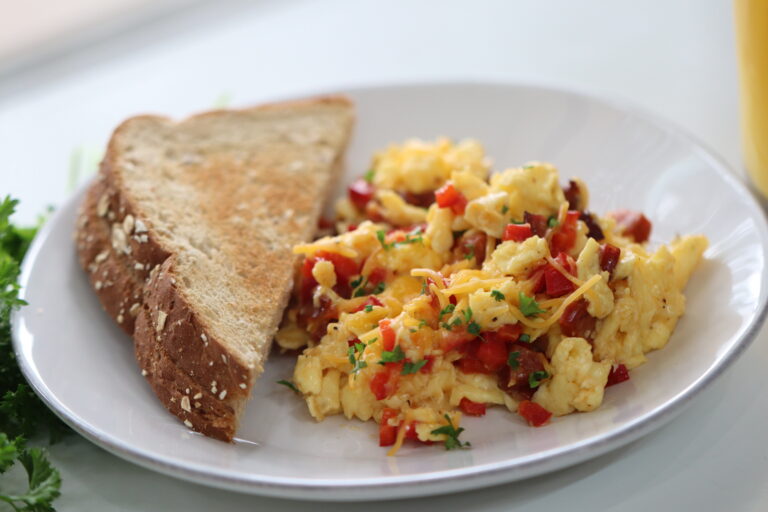 Scrambled Eggs with Smoked Sausage | My Favorite Scrambled Eggs
