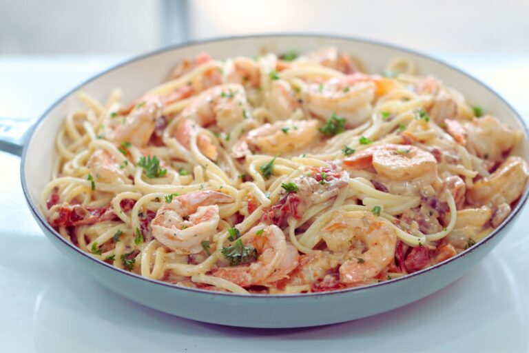 Easy Skillet Shrimp Pasta Recipe