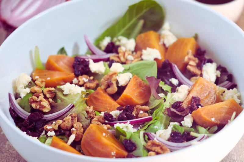 Roasted Beet Salad With Balsamic Vinaigrette