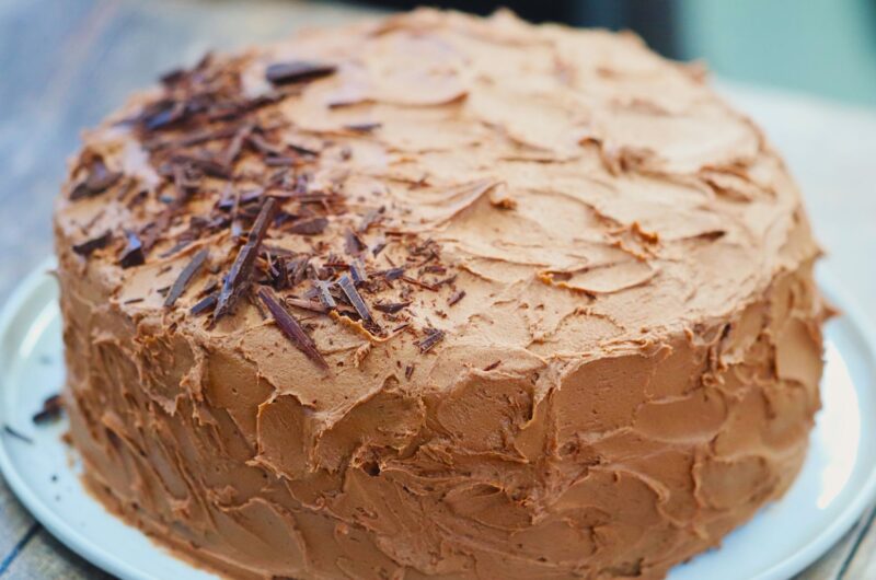 Chocolate Cake with Chocolate Cream Cheese Icing